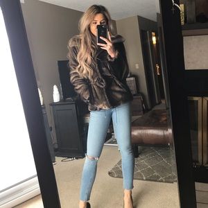 Ellen Tracy Faux Fur Coat- Barely Worn